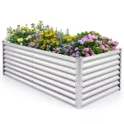 Northix Kovinska dvignjena vrtna greda 180 x 95 x 60 cm, odprto dno