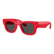 Ray-Ban x A$AP Rocky Wayfarer Puffer Naocare za sunce 0RB4940 683187, Cetvrtaste, Crvene