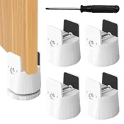 4x Zinueen podstavki za dvig pohištva 6–8 cm beli