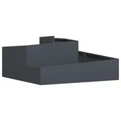 Vrtna saksija Antracit 100 x 100 x 50 cm Celicna vrata