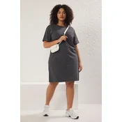 Trendyol Curve Ženska haljina Tbbss25Ah00007, Antacit