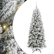 Vidaxl Umestno božično drevo med 150 LED z stojalom Bela 150 cm