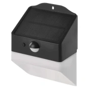 Solarna LED svetilka LUNIS s senzorjem gibanja, črna, nevtralna bela