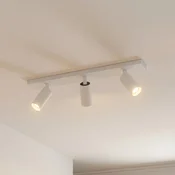 Arcchio stropni reflektor Brinja Slim, bel, 3-svetilni, GU10 MR11 - Hodnik - Sodobni - Aluminij