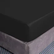 shumee Bombažna rjuha 200x200+25 črne barve