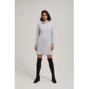 Marisse Gray Turtleneck Dress