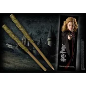 Harry Potter komplet pisala v obliki Hermionine palice & knjižnega kazala Noble Collection