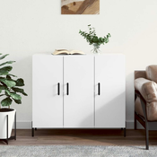 Komoda bijela 90x34x80 cm od konstruiranog drva