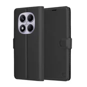 Etui Techsuit Leather Folio za Xiaomi Redmi Note 14 Pro 4G - črn