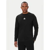 Kappa Majica z dolgimi rokavi 382J2RW Črna Regular Fit