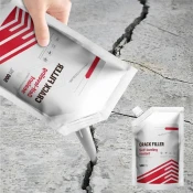 Netscroll Tesnilno lepilo za beton in razpoke, vodoodporno, hitro sušeče in elastično, za tla, stene, strehe in fuge, 500 ml, siva, CrackFiller