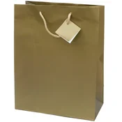 PIGO Vrečka darilna plast. mat a5 22,9x9,8x17,8 - zlata