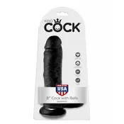 Pipedream king cock crni realisticni penis sa vakum postoljem, PIPE550723