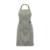 “Yinte” kitchen apron, cotton, Green olive - Tiseco
