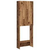 Vidaxl omara za pralni stroj iz starega lesa 64x25,5x190 cm