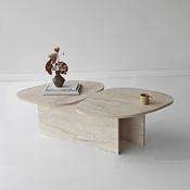 HANAH HOME Sto za dnevnu sobu Stones Travertine