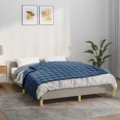 vidaXL Obtežena odeja modra 150x200 cm 11 kg blago