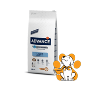 Advance Medium Light, Piletina & Pirinac 12kg, Za odrasle pse srednjih rasa pasa