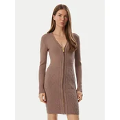 Marciano Guess Pletena obleka G6BK09 Z1547 Temno bež Regular Fit