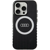 Maska Audi IML Big Logo MagSafe tvrda maska iPhone 15 Pro 6.1 crna (AU-IMLMIP15P-Q5/D2-BK)