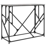 Vidaxl Konzolna mizica siva sonoma 100x40x80 cm inženirski les