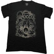Queen Majica Ornate Crest Unisex Black M