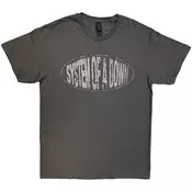 System of a Down Stretched Logo Charcoal Grey L Majica