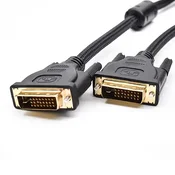 DVI-DVI kabl 24+1 M/M 3m pozlaceni