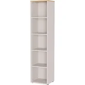 Kremno bel regal v mat dekorju 45x197x40 cm Lissabon – Germania