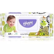 BELLA Baby Happy Almond and Olive Leaf vlažni čistilni robčki za otroke 64 kos