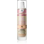 Makeup Revolution IRL Filter dolgoobstojni matirajoči tekoči puder odtenek F5 23 ml