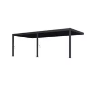 Bioklimatska pergola Antares — Stenska/3.6 x 7.2/Antracit/Ročni
