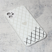 Ovitek Diamond Heart za Apple iPhone 11, Teracell, bela