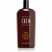 American Crew Hair & Body 3-IN-1 šampon, regenerator i gel za tuširanje 3 u 1 za muškarce 1000 ml