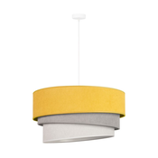 Duolla - Viseci luster na sajli TRIO 1xE27/15W/230V precnik 45 cm žuta/siva/bela