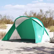Vidaxl vidaXL Zložljiv šotor za na plažo, zelen, vodoodporen