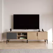 HANAH HOME TV polica Tarz Anthracite Oak