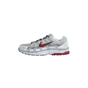 Nike Sportswear Nizke superge P-6000 rdeča / črna / srebrna / bela