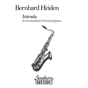 HEIDEN:INTRADA FOR ALTO SAXOPHONE & WOODWIND QUINTET