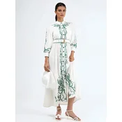 MSN Collection Obleka Midi bela