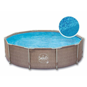 AZURO Bazen ROUND WICKER s kovinsko konstrukcijo 3.66x0.91 m