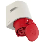 PCE Fiksna vtičnica 32A 5P 400V 6h IP44 Nadometna