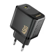 slomart Omrežni polnilec Dudao A28 45W GaN USB-C - črn