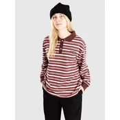 Blue Tomato Striped Long Sleeve Polo white