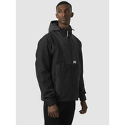 Grey-black mens sports jacket HELLY HANSEN Rig Rain Jacket