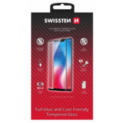 SWISSTEN Case Friendly zaščitno steklo za iPhone 14 Plus, črno (54501824)