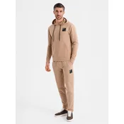 Ombre Mens sweatshirt set unbuttoned sweatshirt + pants
