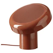 BLOMPRAKT Bluetooth zvucnik-lampa, crvena/smeda