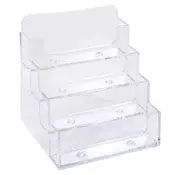 Držač posjetnica, stolni, 4 pretinca, EXACOMPTA Office, prozirni 71158D