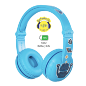 BuddyPhones otroške slušalke PLAY BT BLUE WIRELESS, modre